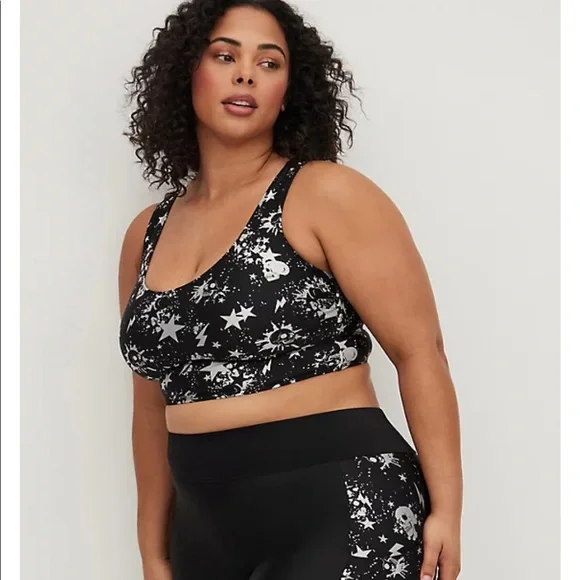 New! SET! Torrid Sz 3 Stars Skulls Swim Bathing Suit Top Leggings Bottoms 3X - Picture 3 of 7